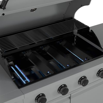 Image showing  4-Burner Anaheim Gas Grill, 60,000 BTU, With Side Burner