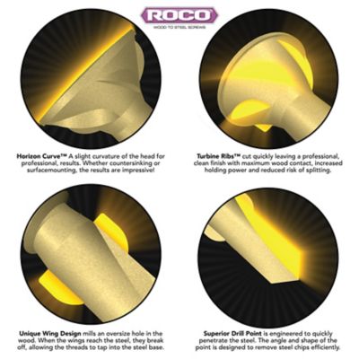 Image showing 7 th Screw Products #12x2-1/2 in. Star Drive Exterior Wood to Steel Screws, 1 lb.