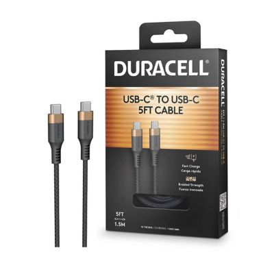 Duracell USB-C to USB-C Cable, 2-Pack