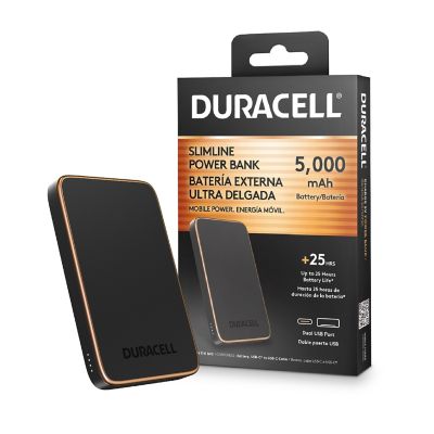 Duracell 5V SlimLine Power Bank, 2-Pack