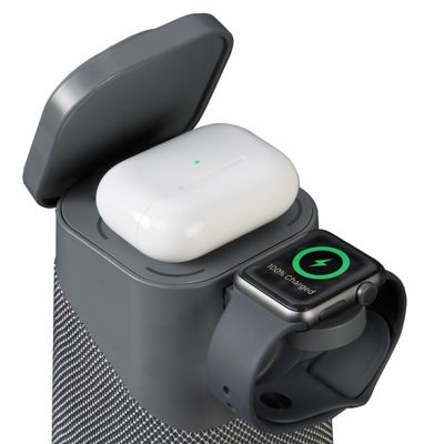 Image showing  Power Tower Wireless Charger & Speaker with Apple Watch Charger