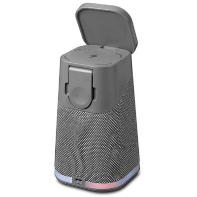 Image showing  Power Tower Wireless Charger & Speaker with Apple Watch Charger