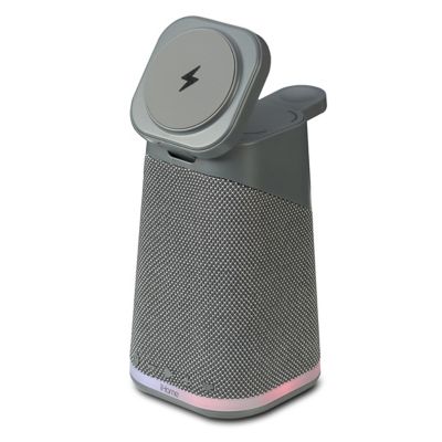 Image showing  Power Tower Wireless Charger & Speaker with Apple Watch Charger