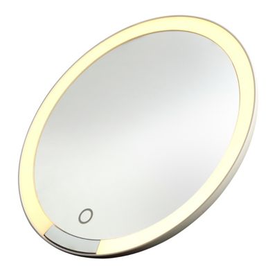 Image showing  Handheld Rechargeable Bluetooth Speaker Vanity Mirror