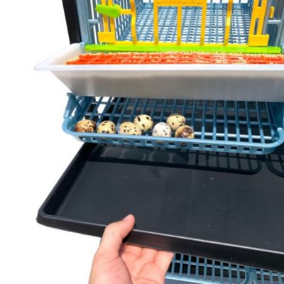 Image showing  Comfortplast Traditional Quail Cage - 4 Layer, 3 Section Per Layer