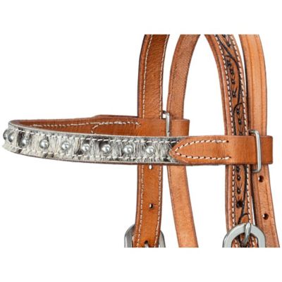 Image showing  Longhorn Brow Mini Headstall