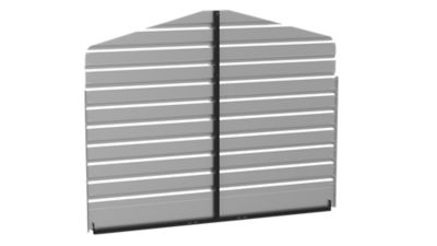 Arrow 10 ft. x 7 ft. Rear Enclosure Kit, Eggshell