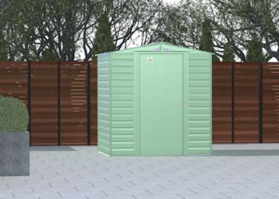 Image showing Arrow 4 ft. x 3 ft. x 6 ft. Metal Shed, Green