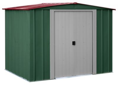 Arrow 8 ft. x 8 ft. x 6 ft. Metal Shed, Green