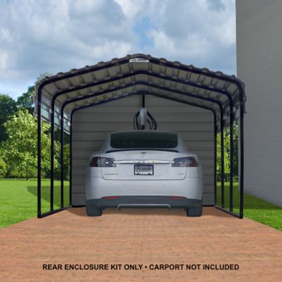 Image showing  10 ft. x 7 ft. Rear Enclosure Kit, Charcoal