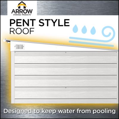 Image showing 7 th Arrow Select 6 x 4 x 6ft. Light Grey Shed