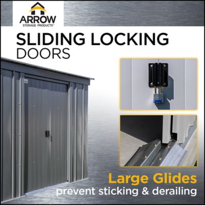 Image showing 7 th Arrow 10 x 10 x 6ft. Anthracite Shed