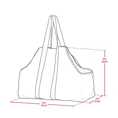 Image showing  11 x 31 x 22 ft Sandstone Extra Large Heavy Duty Multi-Purpose Carrier Bag