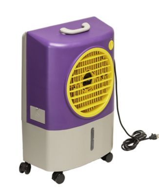 Image showing  2-Speed Outdoor High-Velocity Cooling Fan, 1,300 CFM, Purple/Gold