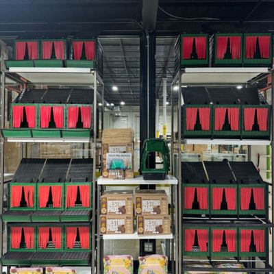 Image showing 6 th Hatching Time 3 Section Nesting Box, Front Collection for 30 birds