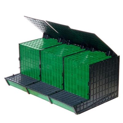 Image showing  3 Section Nesting Box, Back Collection for 30 birds