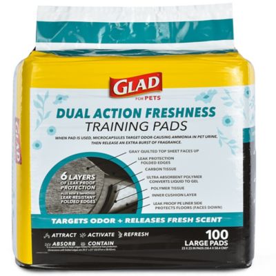 Image showing  Dual Action Freshness Scent Release Training Pads, 100 ct.