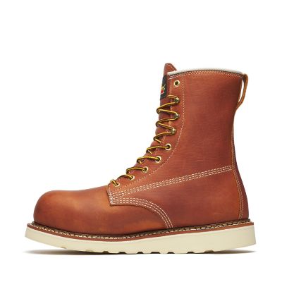 Image showing 3 th Thorogood Men's American Heritage Tobacco Waterproof Composite Safety Toe Boots, 8 in.