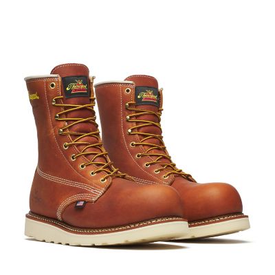 Image showing  Men's American Heritage Tobacco Waterproof Composite Safety Toe Boots, 8 in.