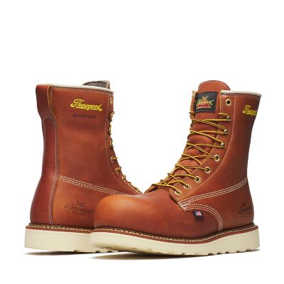 Image showing  Men's American Heritage Tobacco Waterproof Composite Safety Toe Boots, 8 in.