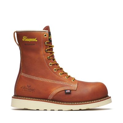 Thorogood Men's American Heritage Tobacco Waterproof Composite Safety Toe Boots, 8 in.