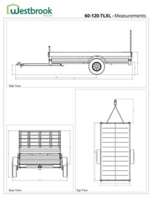 Image showing  5 ft. x 10 ft. Galvalume Utility Trailer, 2,100 lb. Max Capacity