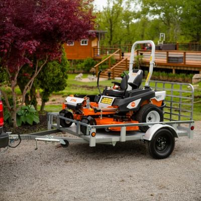 Image showing  6 ft. x 8 ft. Galvalume Railside Utility Trailer, 1,548 lb. Max Capacity