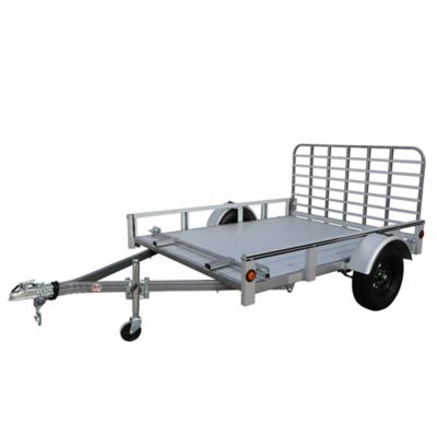 Image showing  6 ft. x 8 ft. Galvalume Railside Utility Trailer, 1,548 lb. Max Capacity