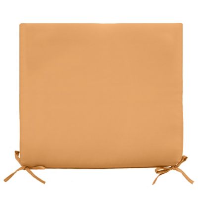 Image showing  Solid Olefin Textured Arm Chair Cushion 18 x 19 in Mustard