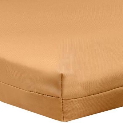 Image showing  Solid Olefin Textured Arm Chair Cushion 18 x 19 in Mustard