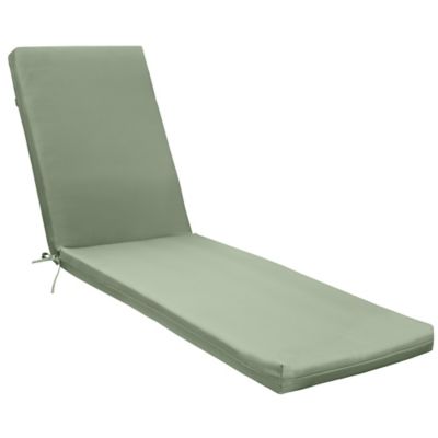 Image showing  Solid Olefin Textured Lounger Cushion 22 x 73 in Sage