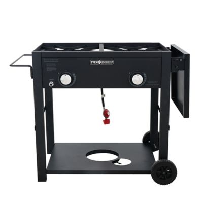 Image showing 6 th Even Embers 2-Burner Fryer Cart