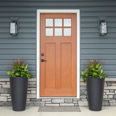 Image showing 5 th Step2 20 qt. Tremont Round Tapered Planter, Onyx Black