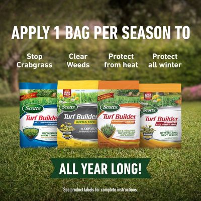 Image showing  Turf Builder 12,000 sq. ft. Bundle for Large Northern Lawns, EdgeGuard DLX Broadcast Spreader Included