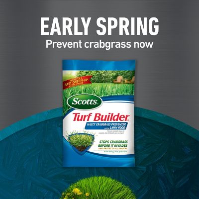 Image showing  Turf Builder 12,000 sq. ft. Bundle for Large Northern Lawns, EdgeGuard DLX Broadcast Spreader Included