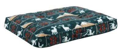 Image showing  Tufted Gusset Fairisle Rectangular Dog Bed, 36 x 27 in.