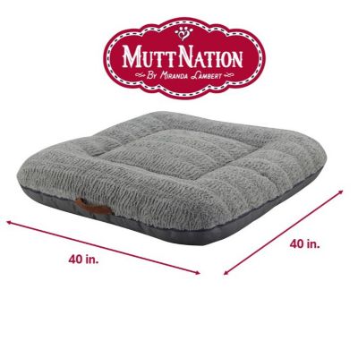 Image showing  Embossed Square Donut Pet Bed