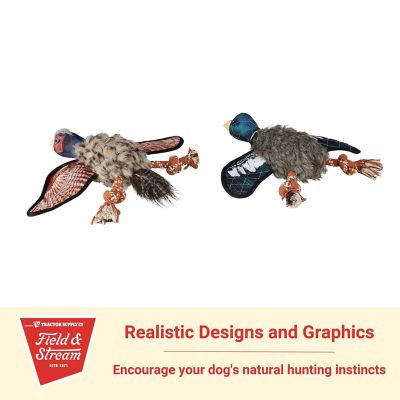Image showing 7 th Field & Stream Squeaky Game Bird Plush Dog Toy, Assorted