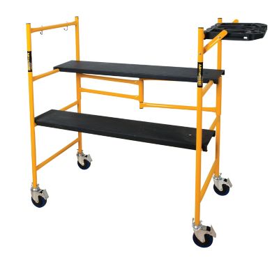 Metaltech Scaffold Jobsite Series with Wheels and Tool Shelf