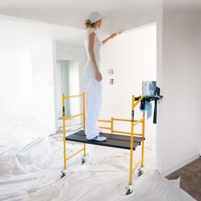 Image showing  Scaffold Jobsite Series with Wheels and Tool Shelf