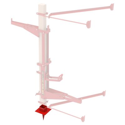 Image showing  Wood Pole Anchor for Qual-Craft/Metaltech, 8 in. W x 8 in. D x 11 in. H