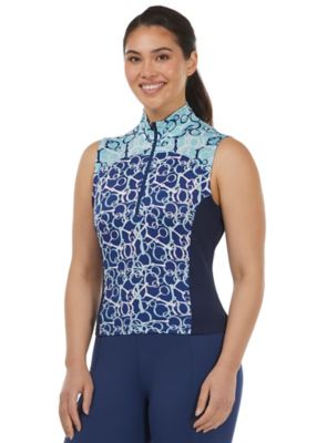 Image showing  Women's Print Mix Sleeveless Top