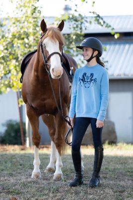 Image showing  Kids' All We Need Is Horses Sweatshirt