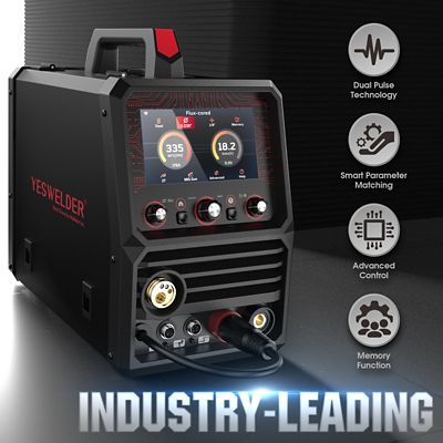 Image showing  Dual Pulse 120/240V Dual Voltage Multiprocess MIG Welder, 7 in. LCD Screen