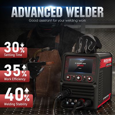 Image showing  Dual Pulse 120/240V Dual Voltage Multiprocess MIG Welder, 7 in. LCD Screen