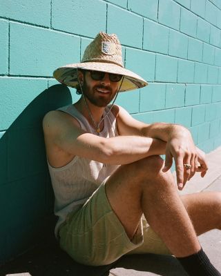 Image showing  Unisex UPF 50+ Straw Lifeguard Hat