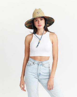 Image showing  Unisex UPF 50+ Straw Lifeguard Hat