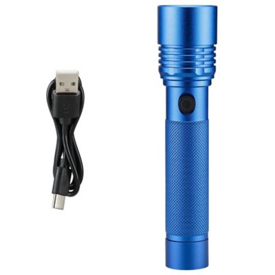 Image showing  650-Lumen Rechargeable Flashlight, Blue