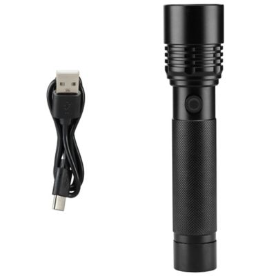 Image showing  650-Lumen Rechargeable Flashlight, Black