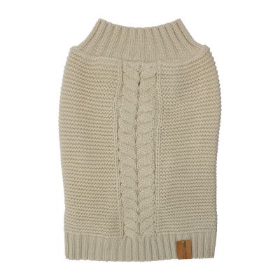 Image showing  Braided Cable Knit Dog Sweater